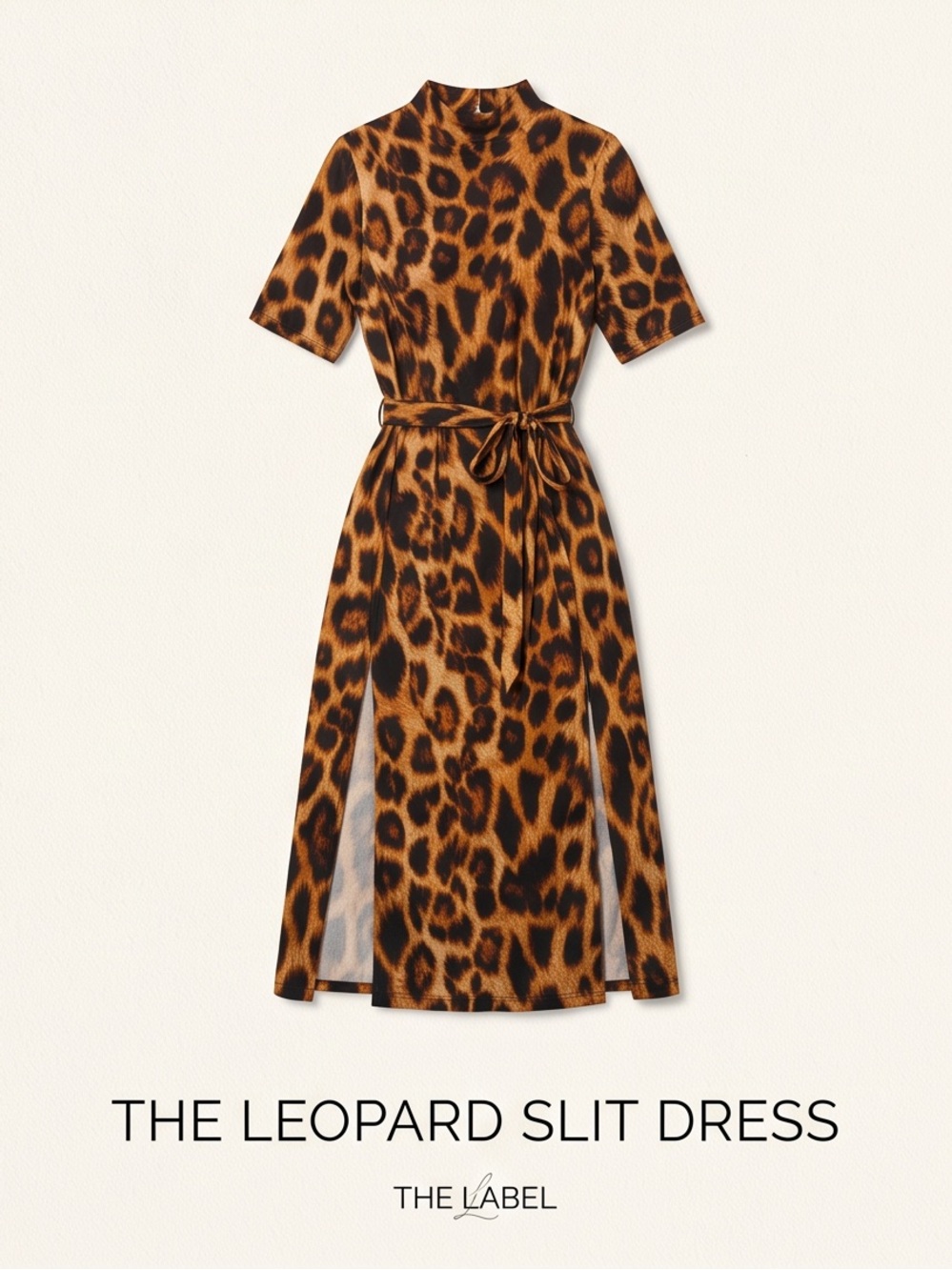 Velvet Torch Leopard Midi Dress - Brown & Black☑️